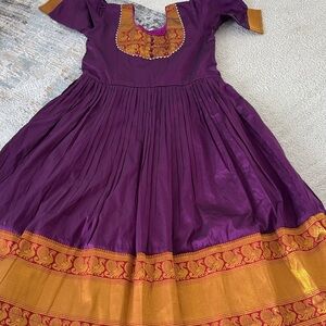 NWOT Purple and Gold Traditional Dress